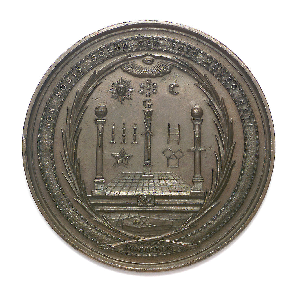 Detail of Medal commemorating the arctic explorer Dr Elisha Kent Kane (1820-1857); reverse by G.H. Lovett
