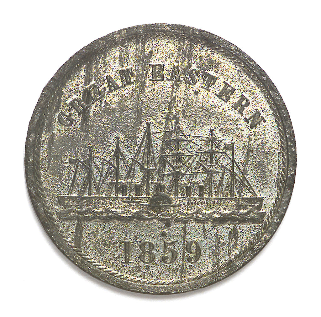 Detail of Medal commemorating the SS 'Great Eastern'; obverse by J.H. Merriam