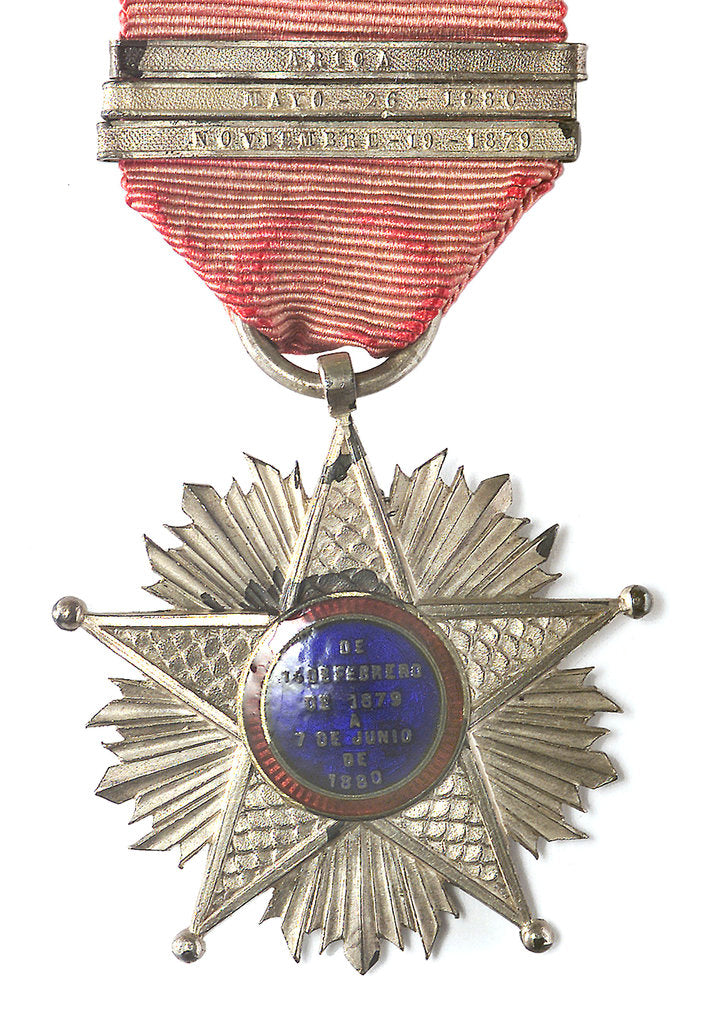 Detail of Medal commemorating the Tacna and Arica campaign, 1879-1880; reverse by unknown