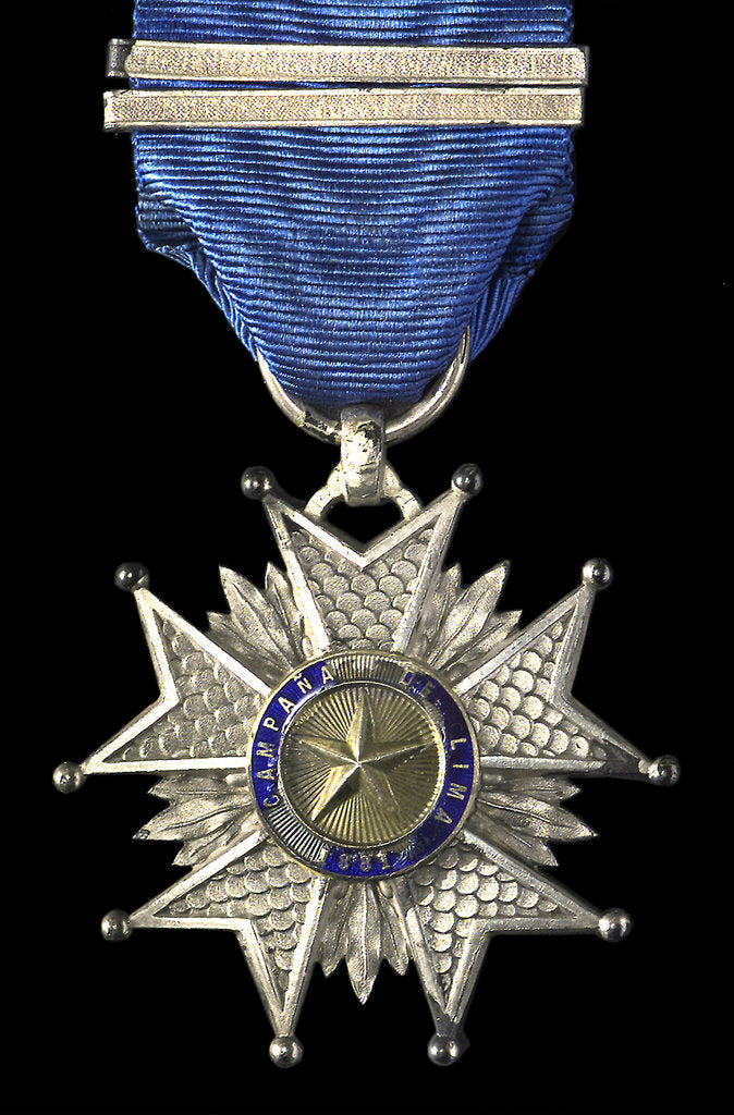 Detail of Medal commemorating the Lima campaign, 1881; obverse by unknown