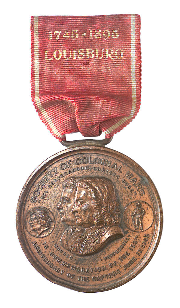 Detail of Medal commemorating the 150th anniversary of the capture of Louisbourg, 1895; obverse by Tiffany & Co.