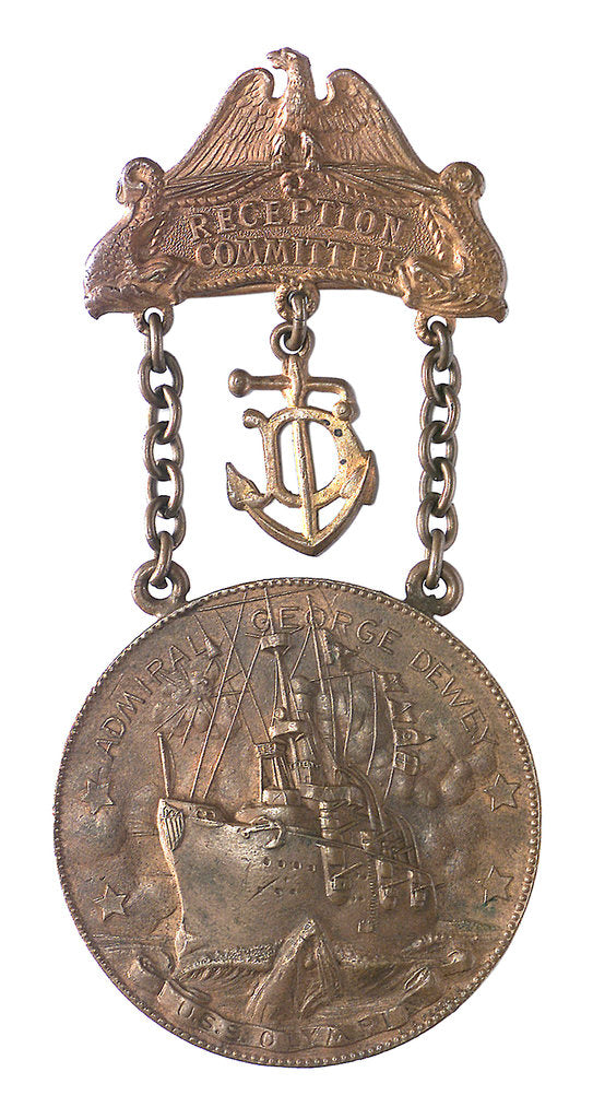 Detail of Medal commemorating the Battle of Manila Bay - 2nd anniversary; obverse by unknown