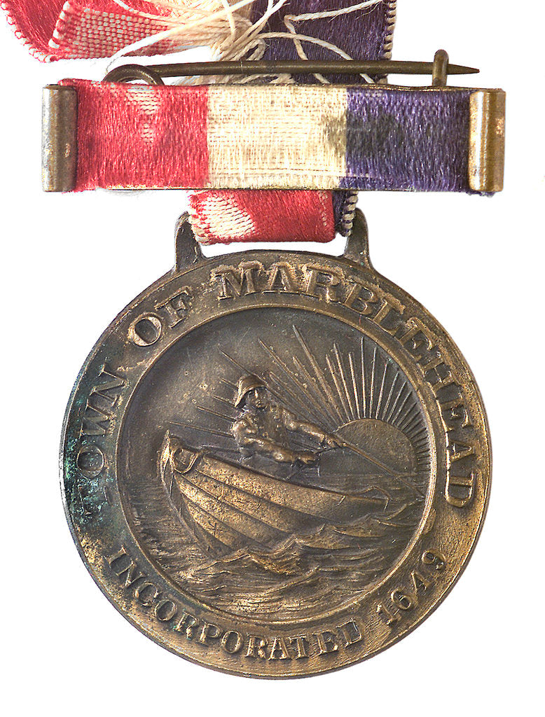 Detail of Medal commemorating the tercentenary of Marblehead Massachusetts, 1929; obverse by unknown