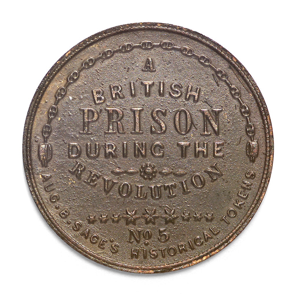 Detail of Token commemorating HMS 'Jersey'; reverse by unknown