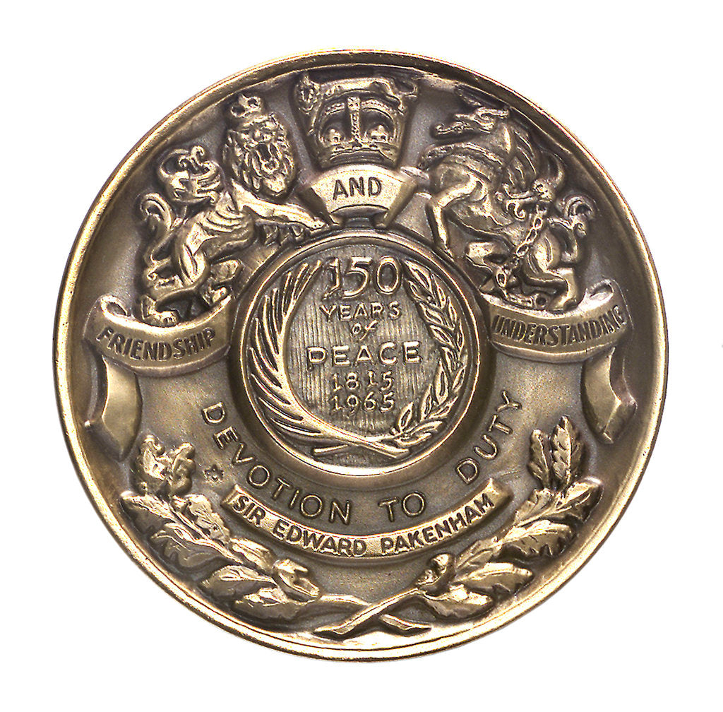 Detail of Medal commemorating the 150th anniversary of the battle of New Orleans, 1965; reverse by Angela Gregory