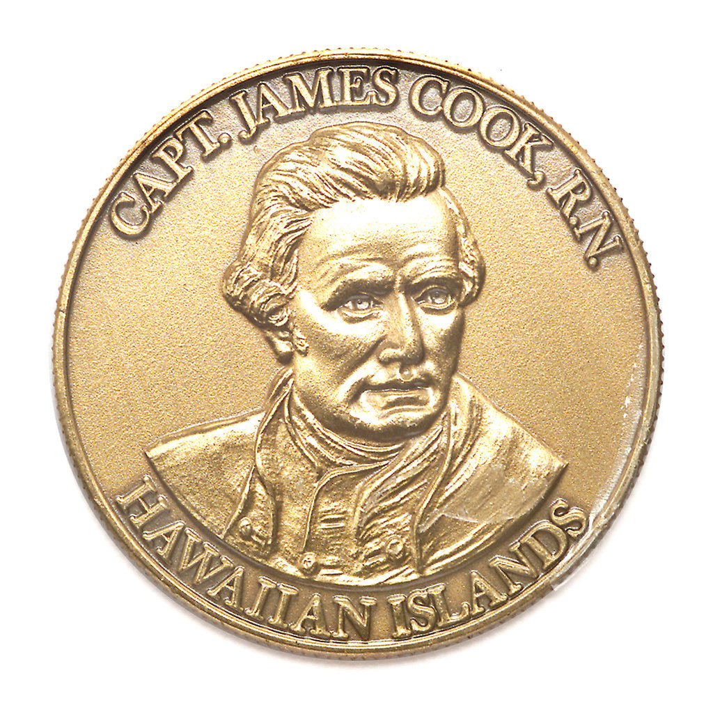 Detail of Medal commemorating the bicentenary of Cook's discovery of Hawaii, 1978; obverse by MDH Enterprises