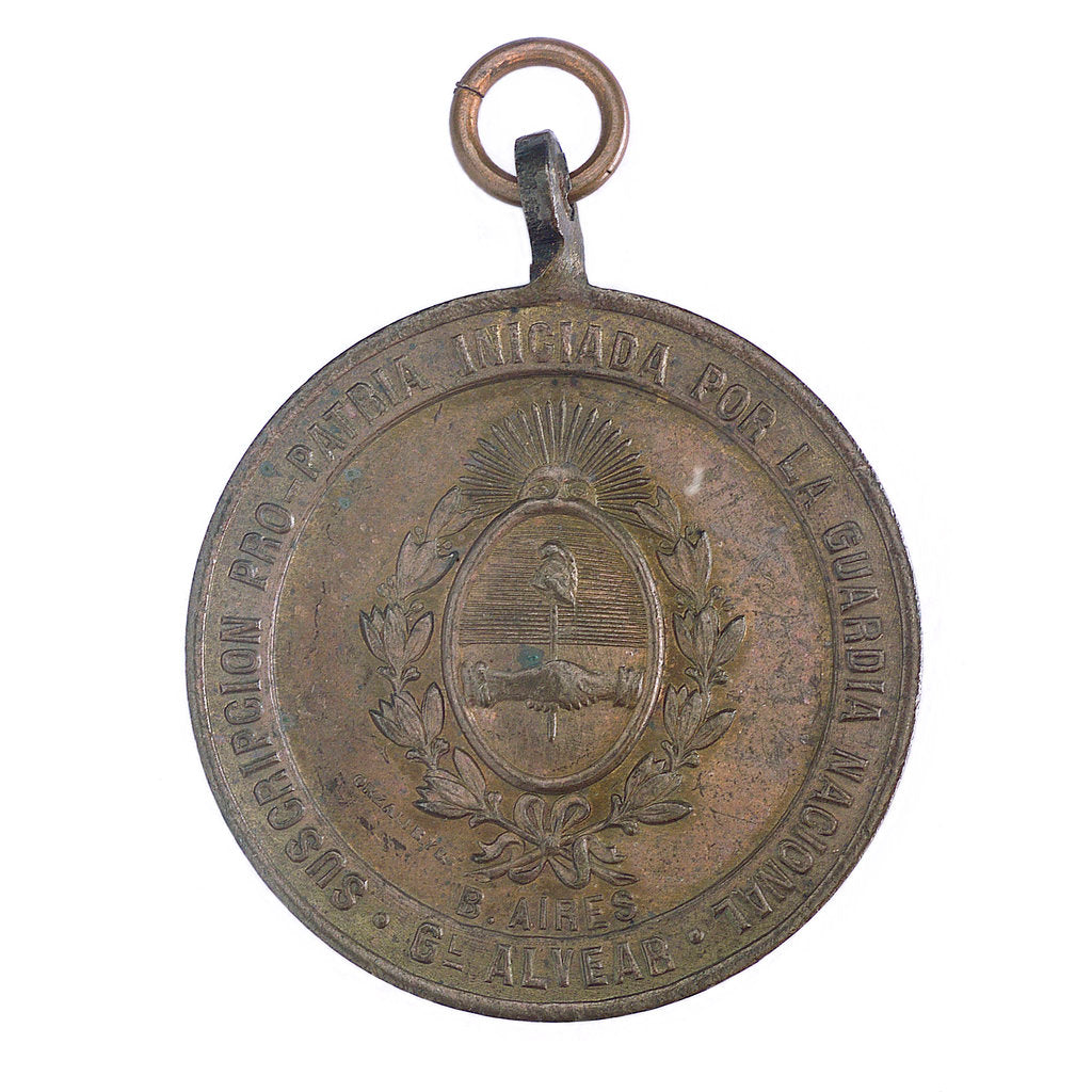 Detail of Patriotic subscription for a ship for the navy; obverse by B. Orzali & Co.