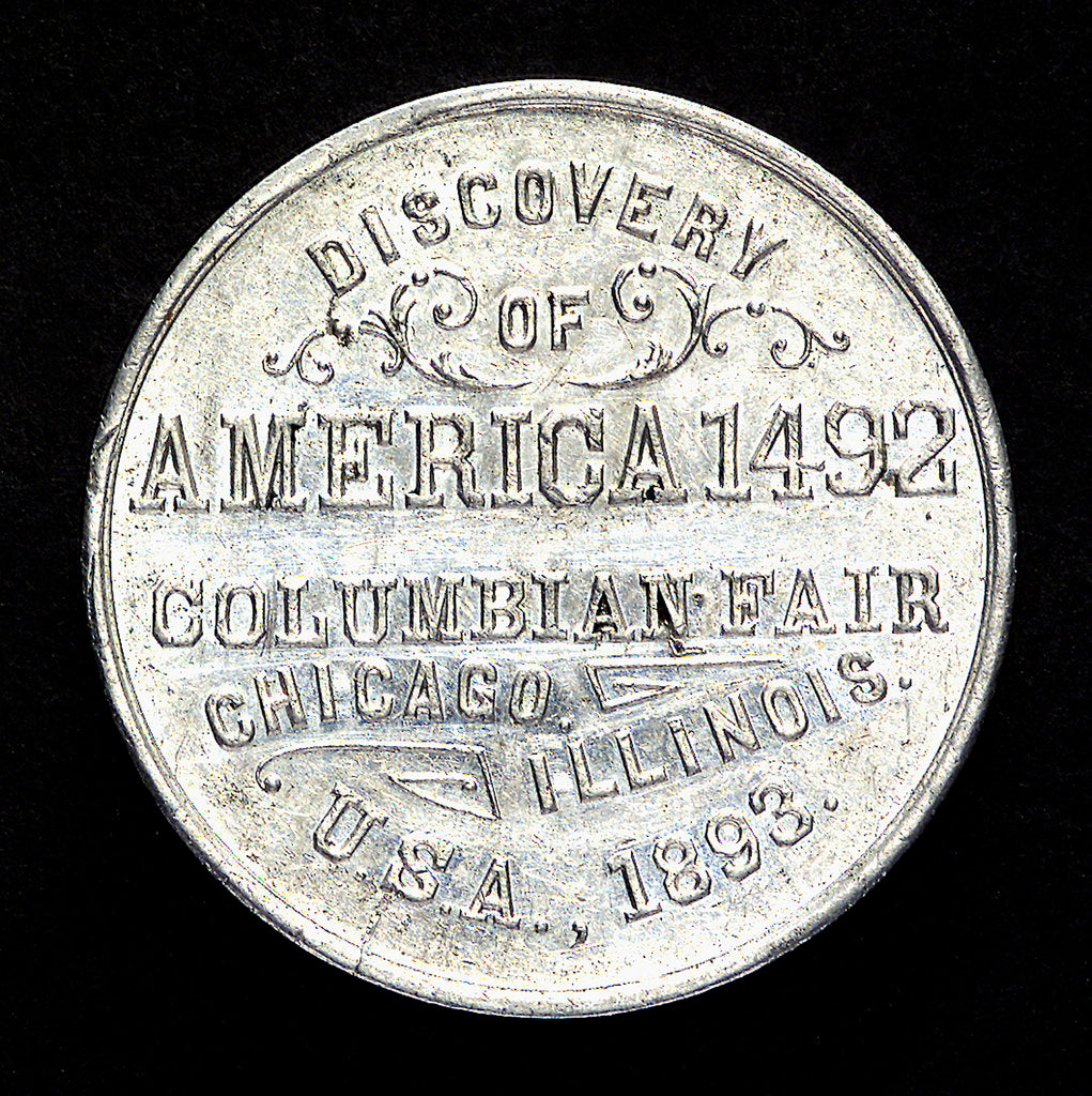 Detail of Medal commemorating Christopher Columbus (1451-1506) and the discovery of America; reverse by unknown