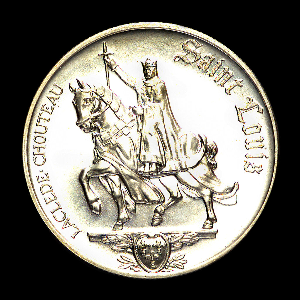 Detail of Medal commemorating the bicentennial of St Louis, 1964; obverse by Heraldic Art