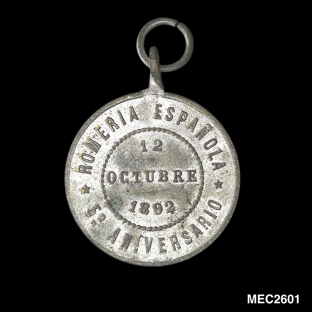Detail of Token commemorating the 400th anniversary of the discovery of America, 1892 by unknown