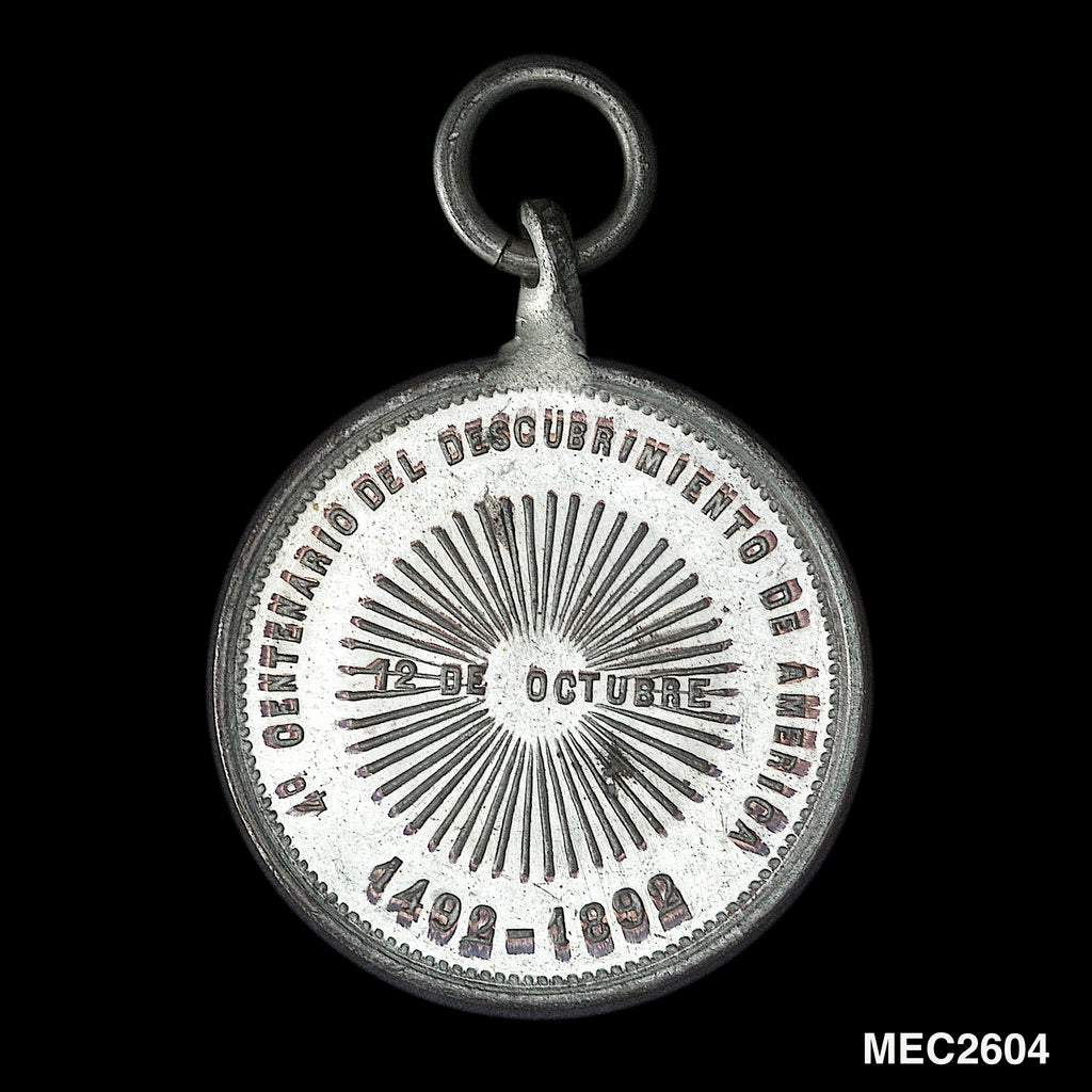 Detail of Token commemorating the 400th anniversary of the discovery of America, 1892 by unknown