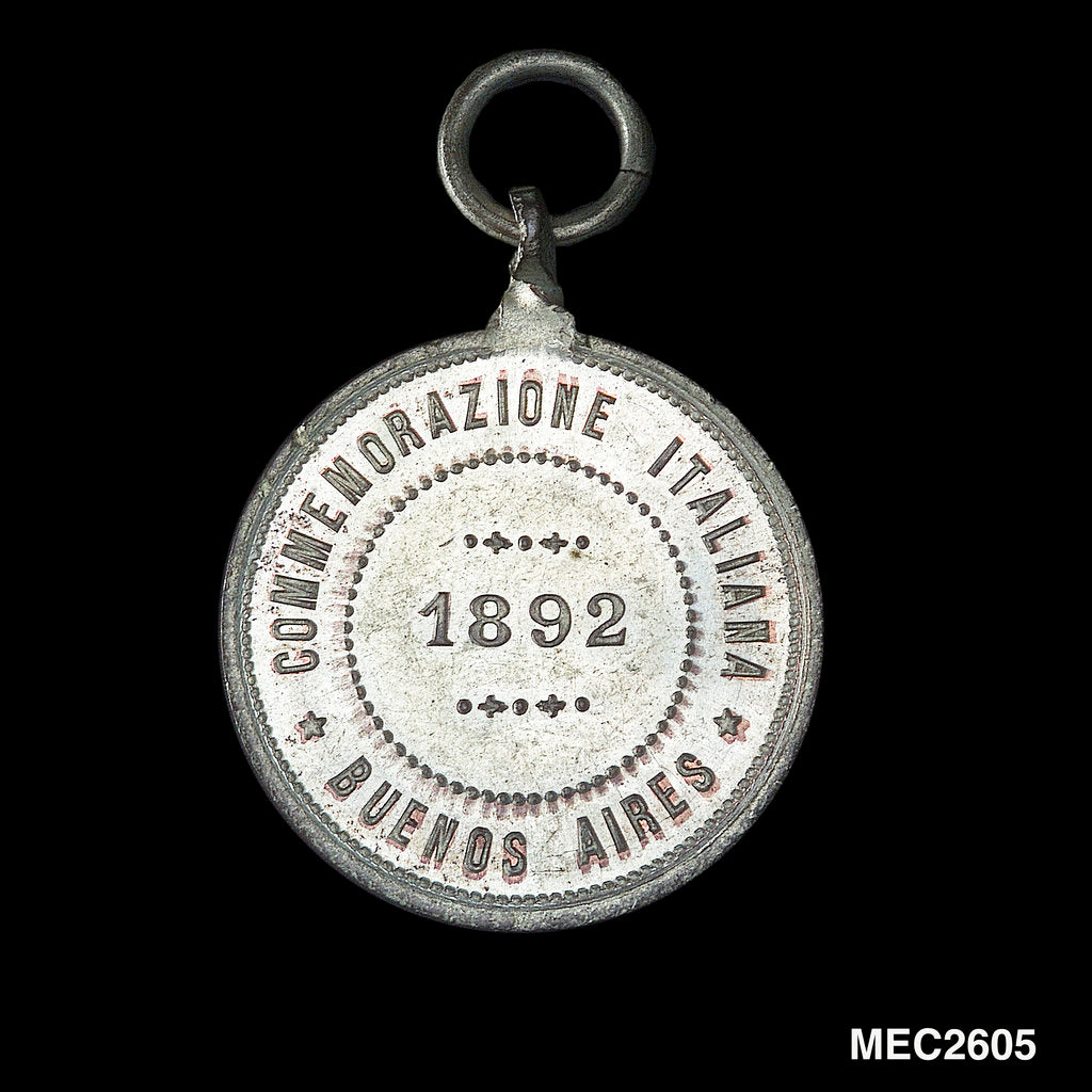 Detail of Token commemorating the 400th anniversary of the discovery of America, 1892 by unknown