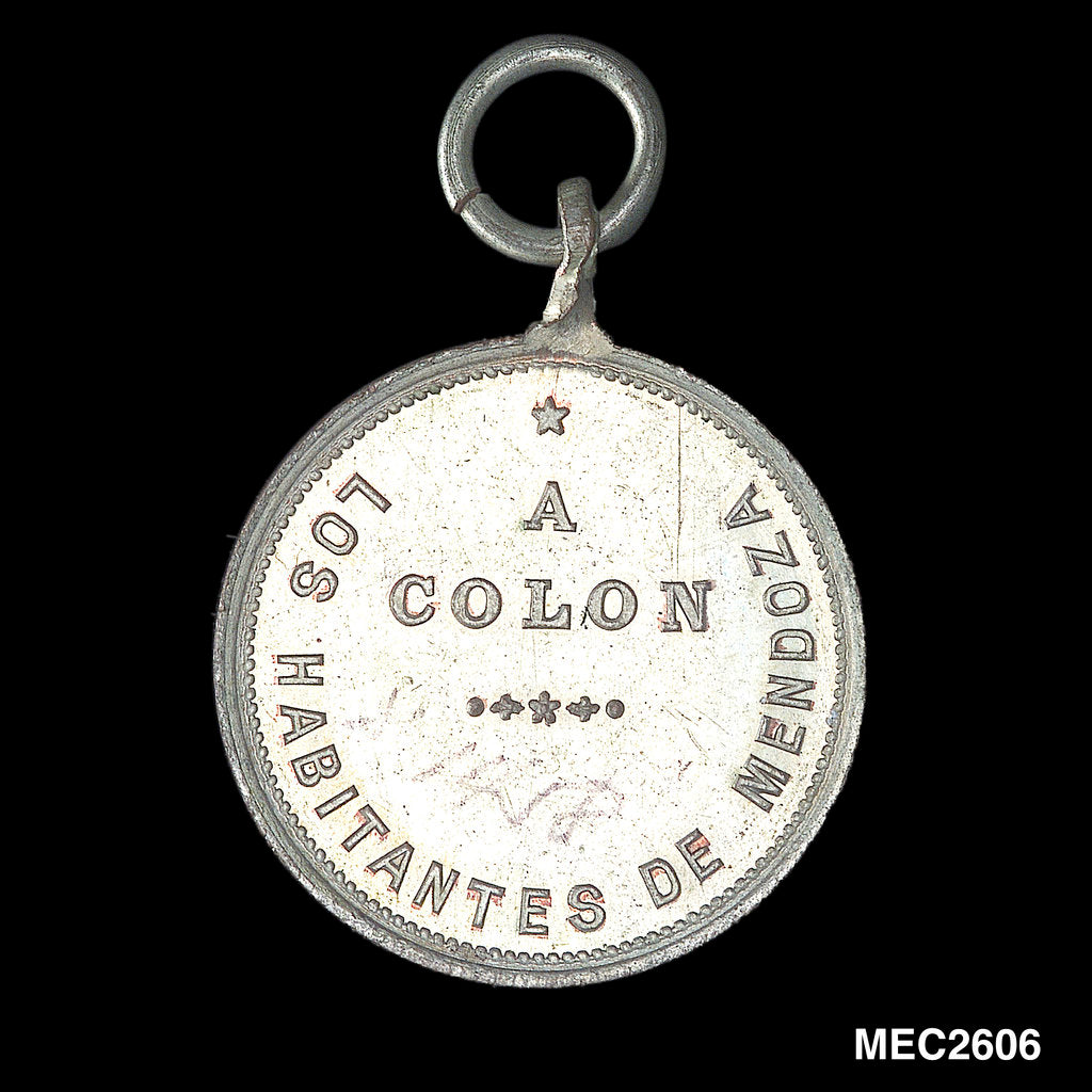 Detail of Token commemorating the 400th anniversary of the discovery of America, 1892 by unknown