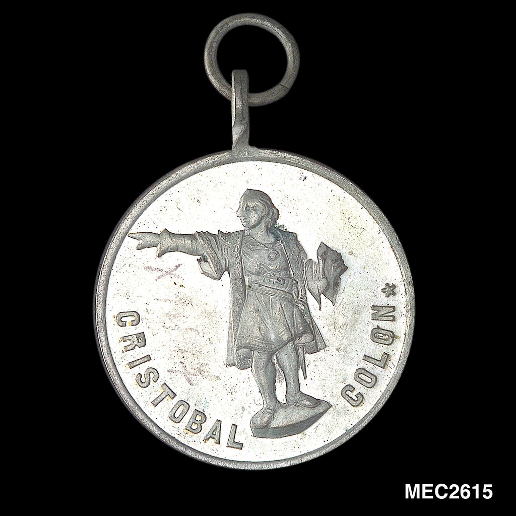 Detail of Token commemorating the 400th anniversary of the discovery of America, 1892 by unknown