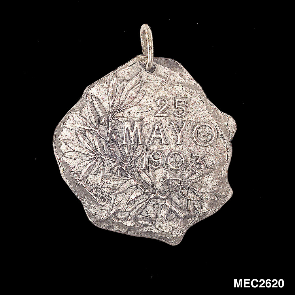 Detail of Badge commemorating the peace between Argentine and Chilean navies by Bellagamba