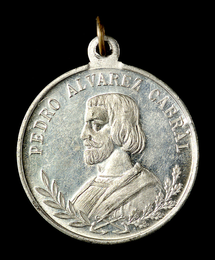 Detail of Medal commemorating the discovery of Brazil and Admiral Cabral; obverse by unknown