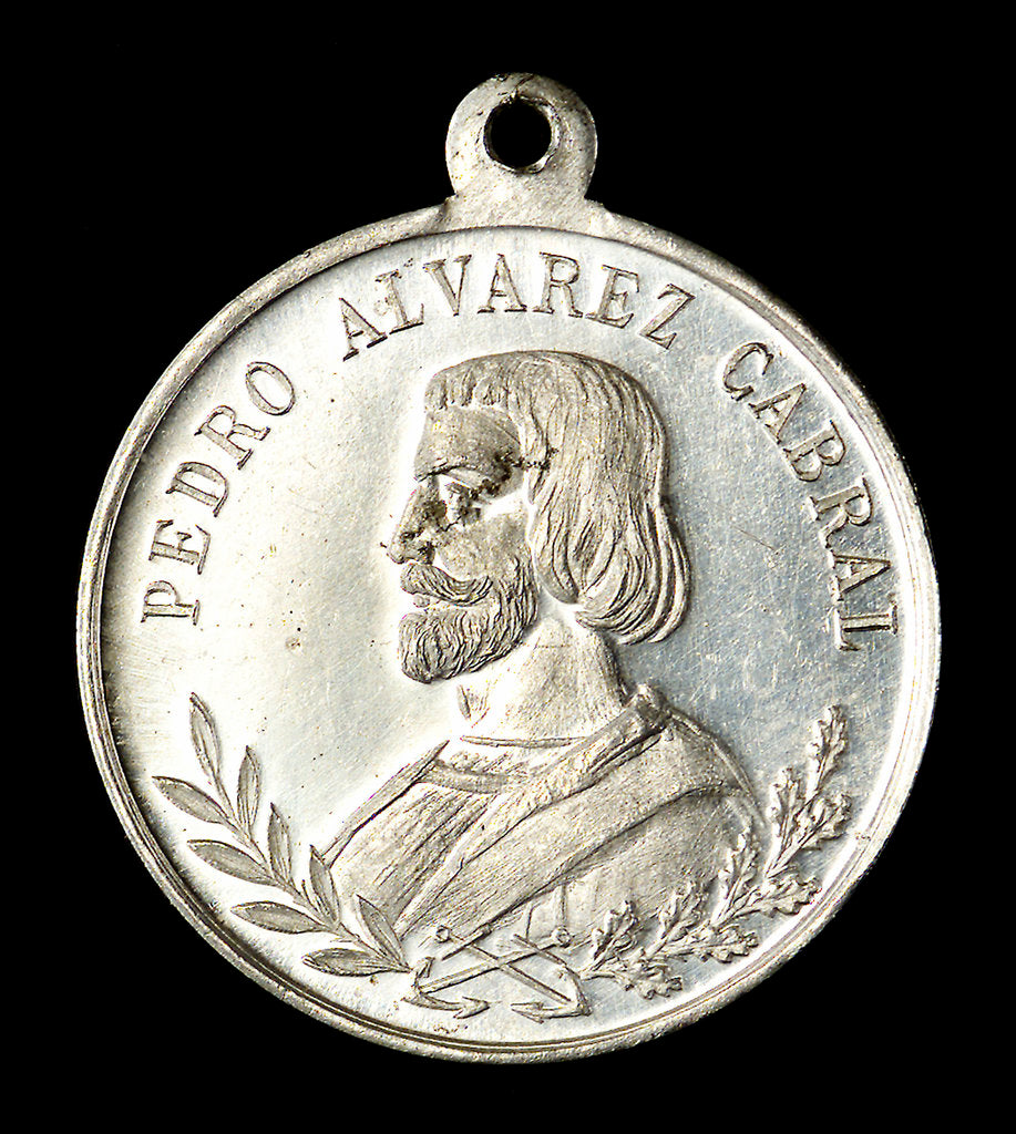 Detail of Medal commemorating the discovery of Brazil and Admiral Cabral; obverse by unknown