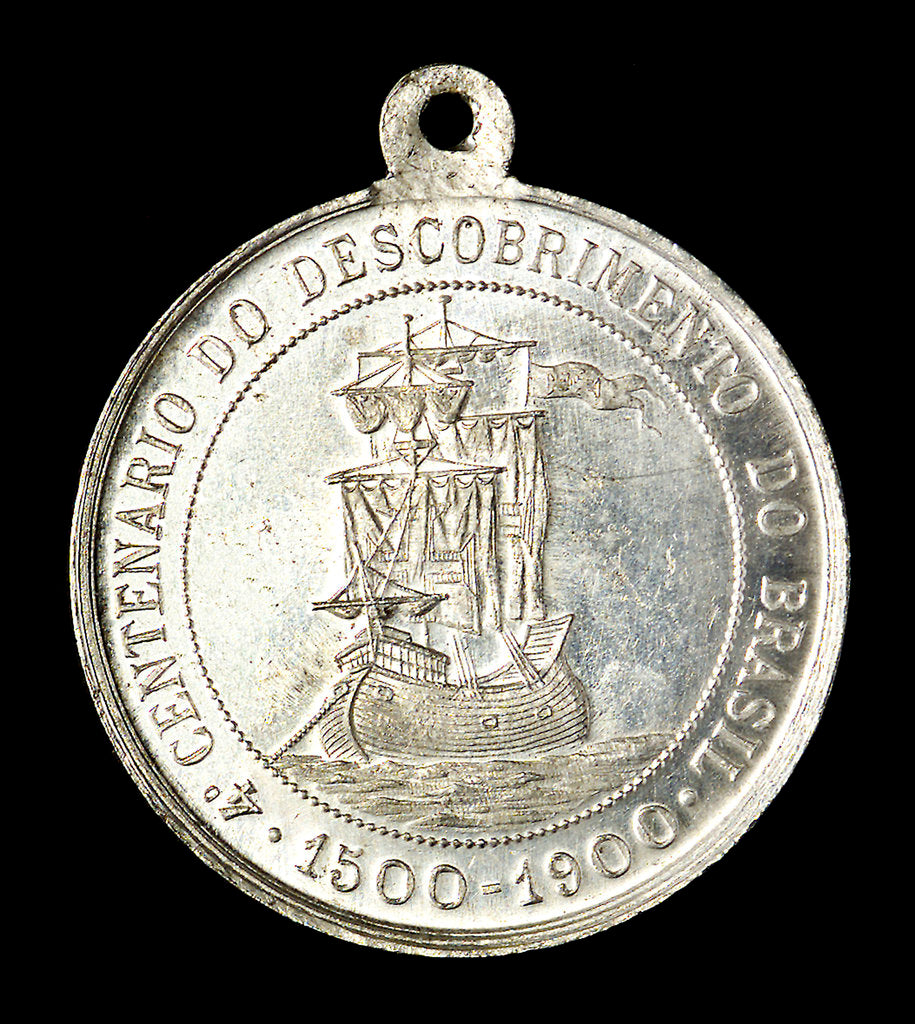 Detail of Medal commemorating the discovery of Brazil and Admiral Cabral; reverse by unknown