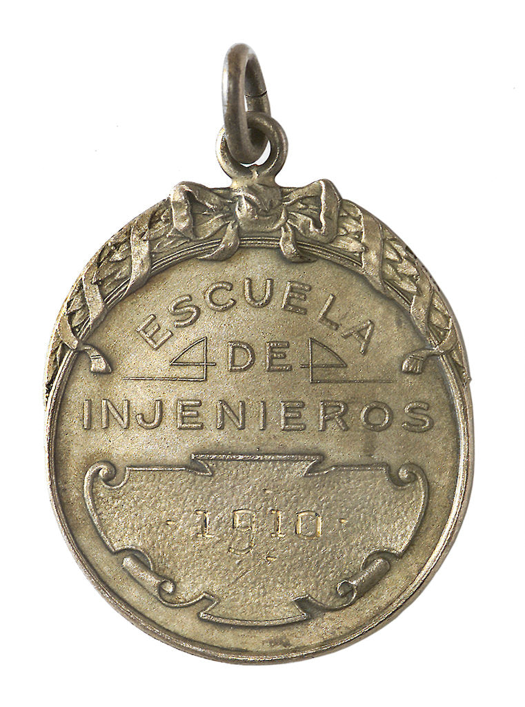 Detail of Badge of the School of Engineers, Chile; reverse by C. Rossi