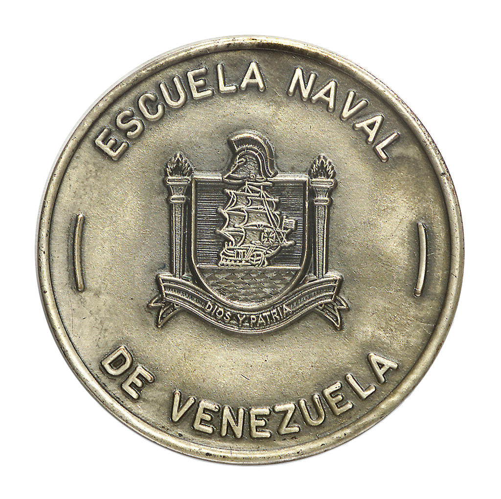 Detail of Venezuelan Naval School badge; obverse by unknown
