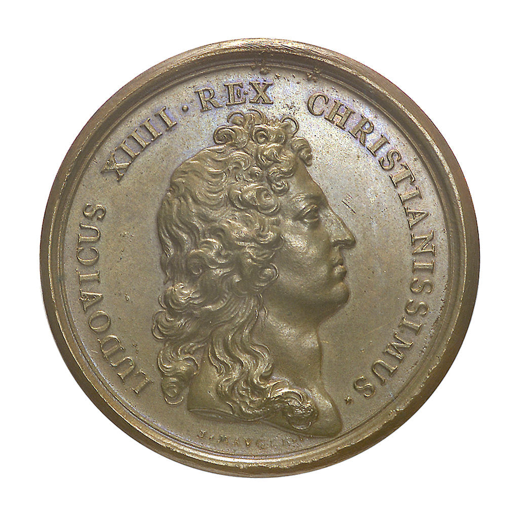Detail of Medal commemorating Louis XIV and the Paris Observatory; obverse by J. Mauger
