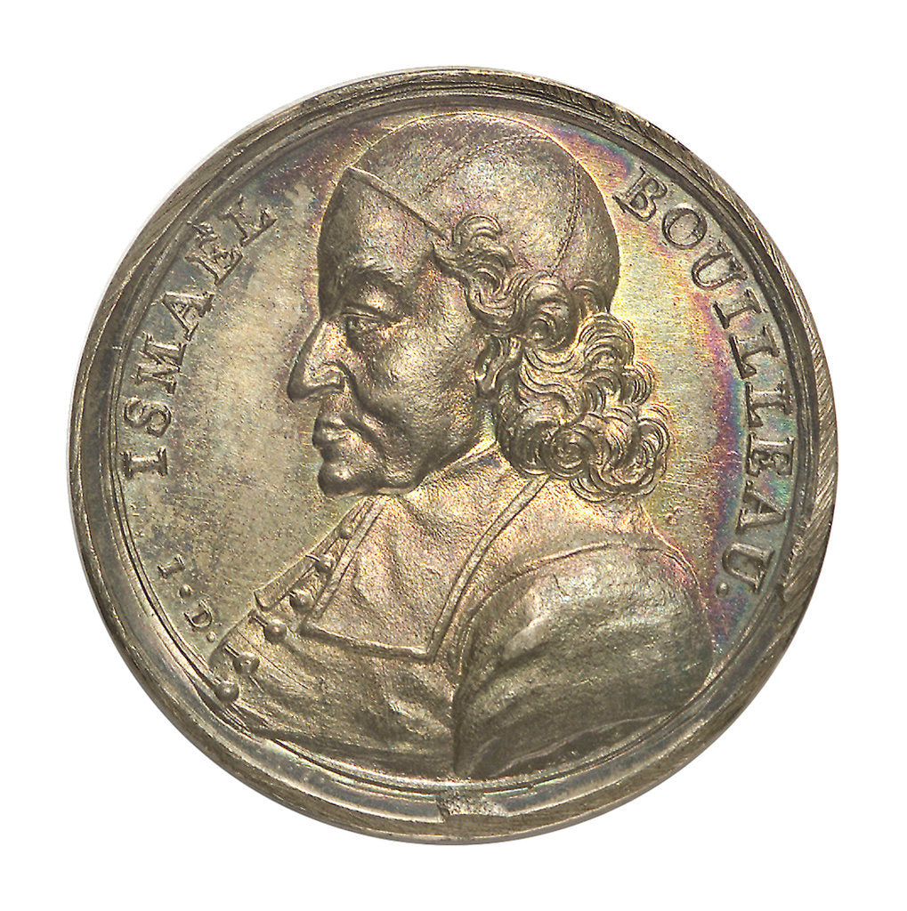 Detail of Commemorative medal depicting Ismael Bouilleau; obverse by J. Dassier