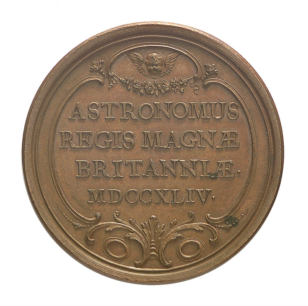 Detail of Commemorative medal depicting Edmund Halley (1656-1742); reverse by J.A. Dassier