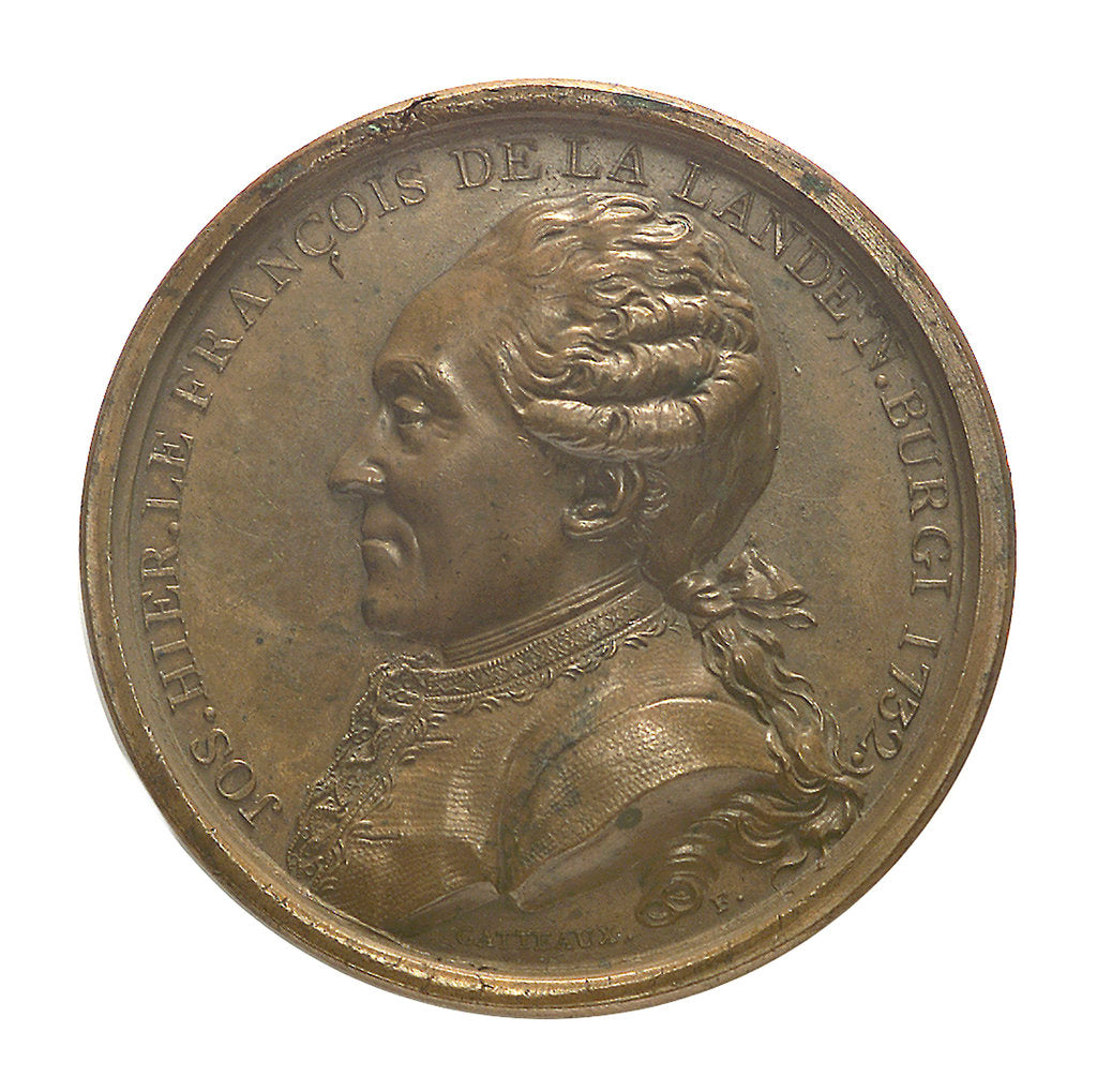 Detail of Medal commemorating Joseph Jerome François Lalande (1732-1837) by N.M. Gatteaux