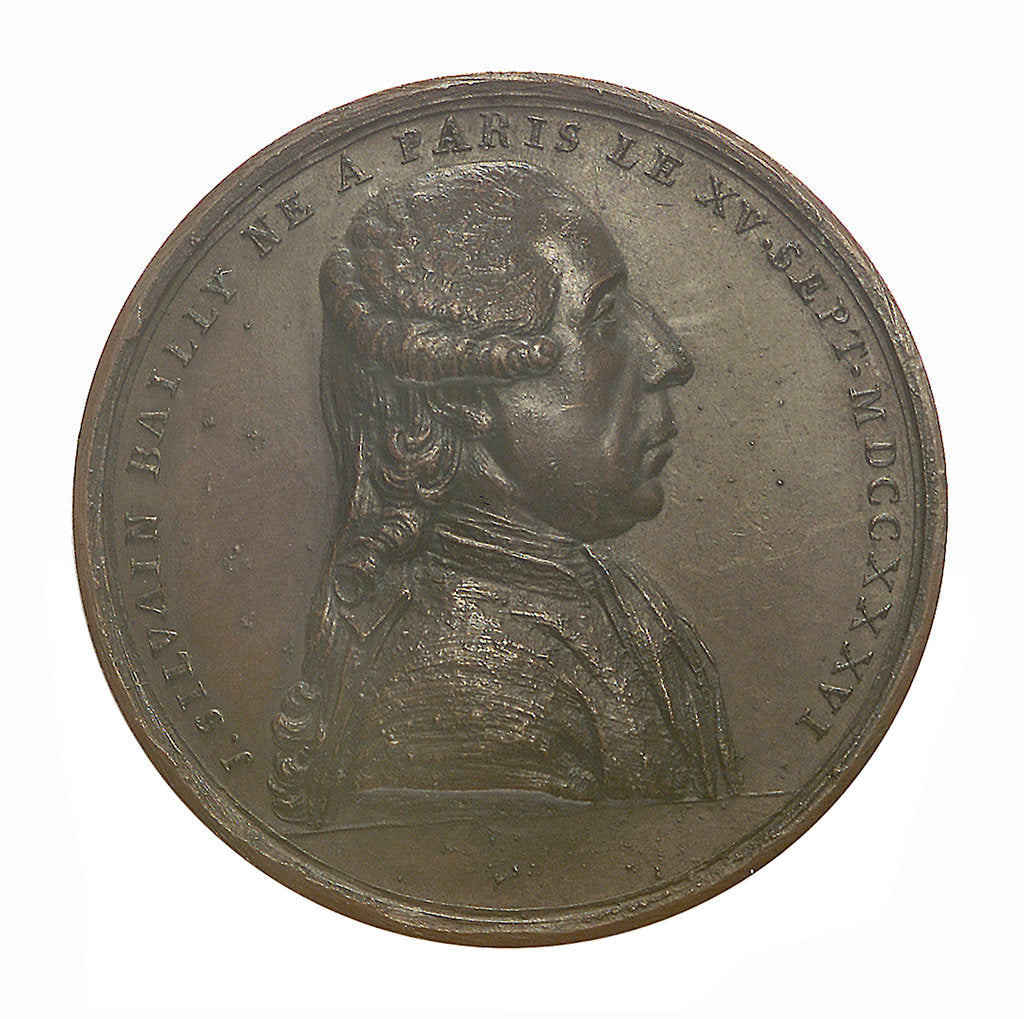 Detail of Commemorative medal depicting John Sylvanus Bailly (1736-93); obverse by unknown