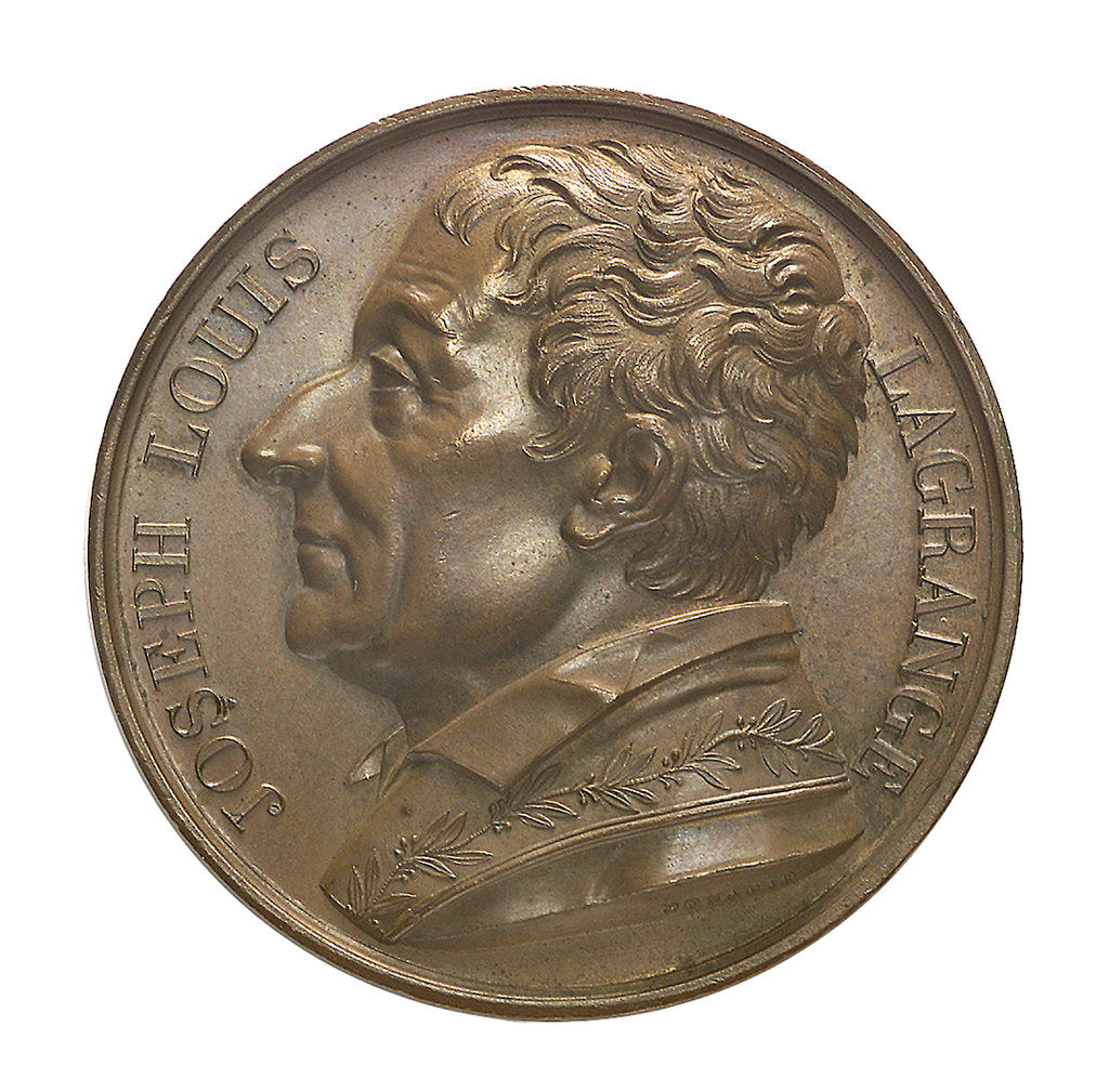Detail of Commemorative medal depicting Joseph Louis La Grange (1735-1813); obverse by Donadio