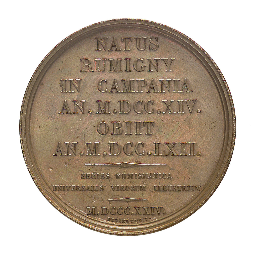 Detail of Commemorative medal depicting Nicholas Louis de la Caille (1714-62); reverse by I. Schmidt