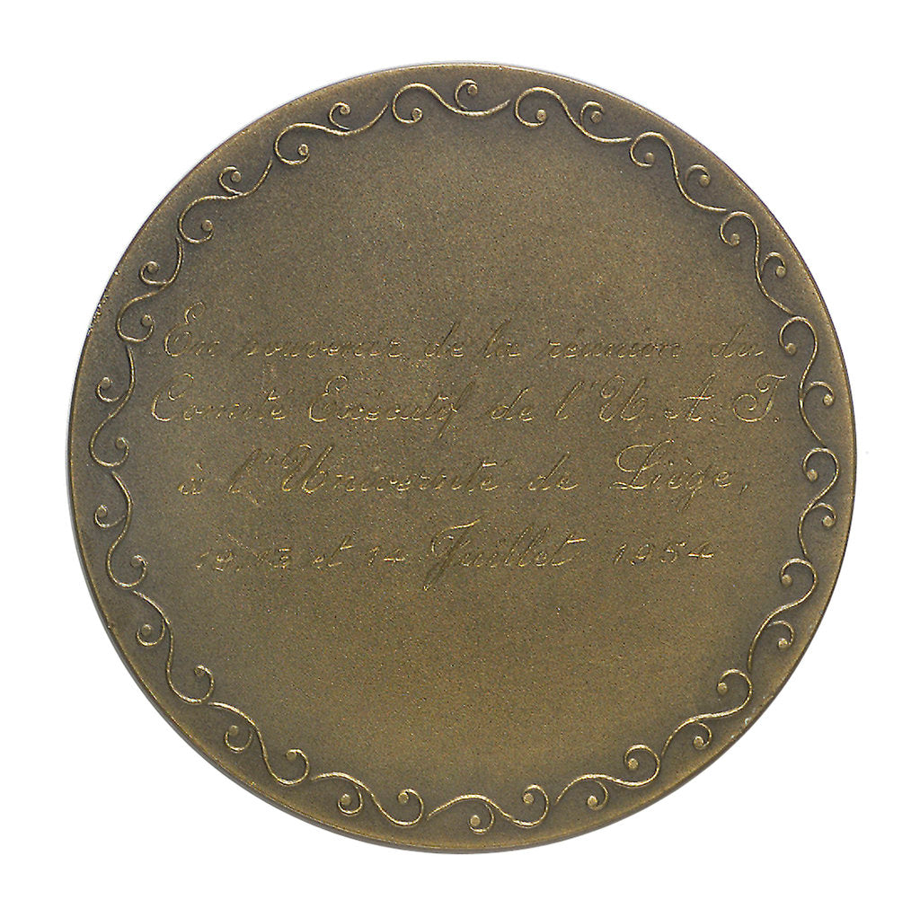 Detail of Commemorative medal, University of Liège by G. Petit