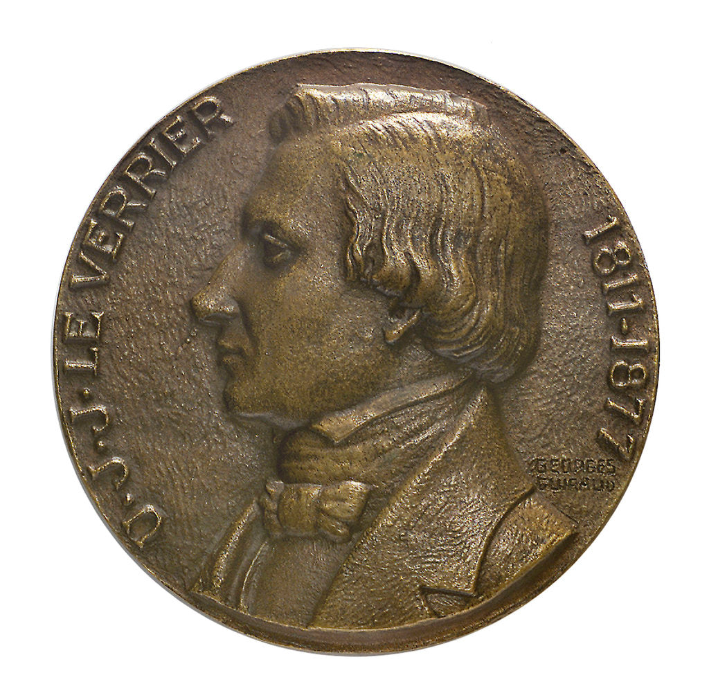 Detail of Medal commemorating the centenary of the discovery of the planet Neptune, 1946; obverse by Georges Guiraud