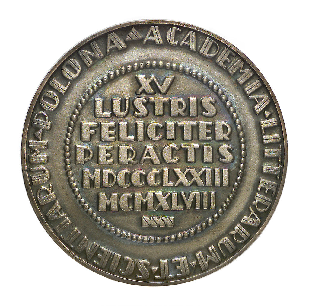 Detail of Commemorative medal depicting Nicholas Copernicus (1473-1543); reverse by F. Kalfas