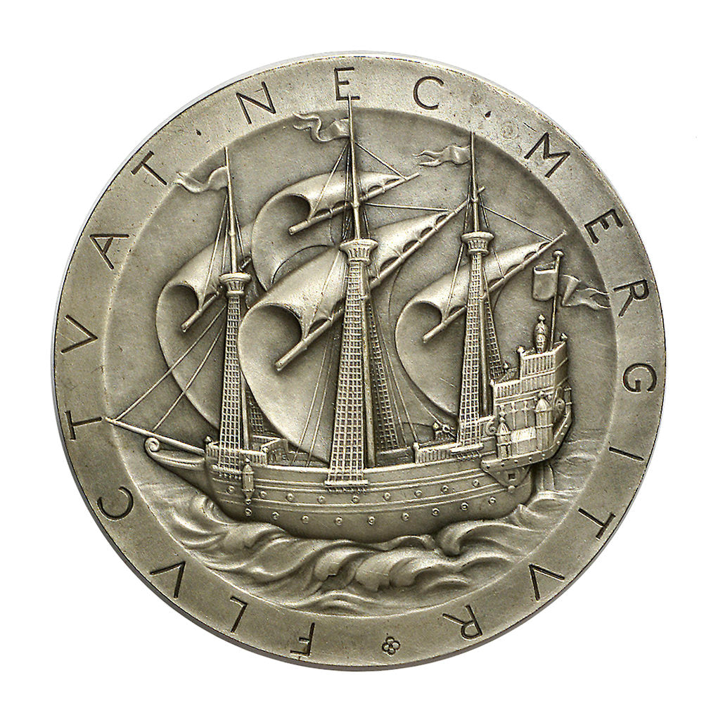 Detail of Medal commemorating the University of Paris; reverse by J.C. Chaplain