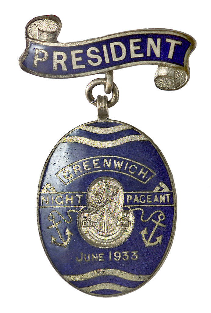 Detail of Badge of the Greenwich Pageant, 1933; obverse by Fattorini & Son Ltd.