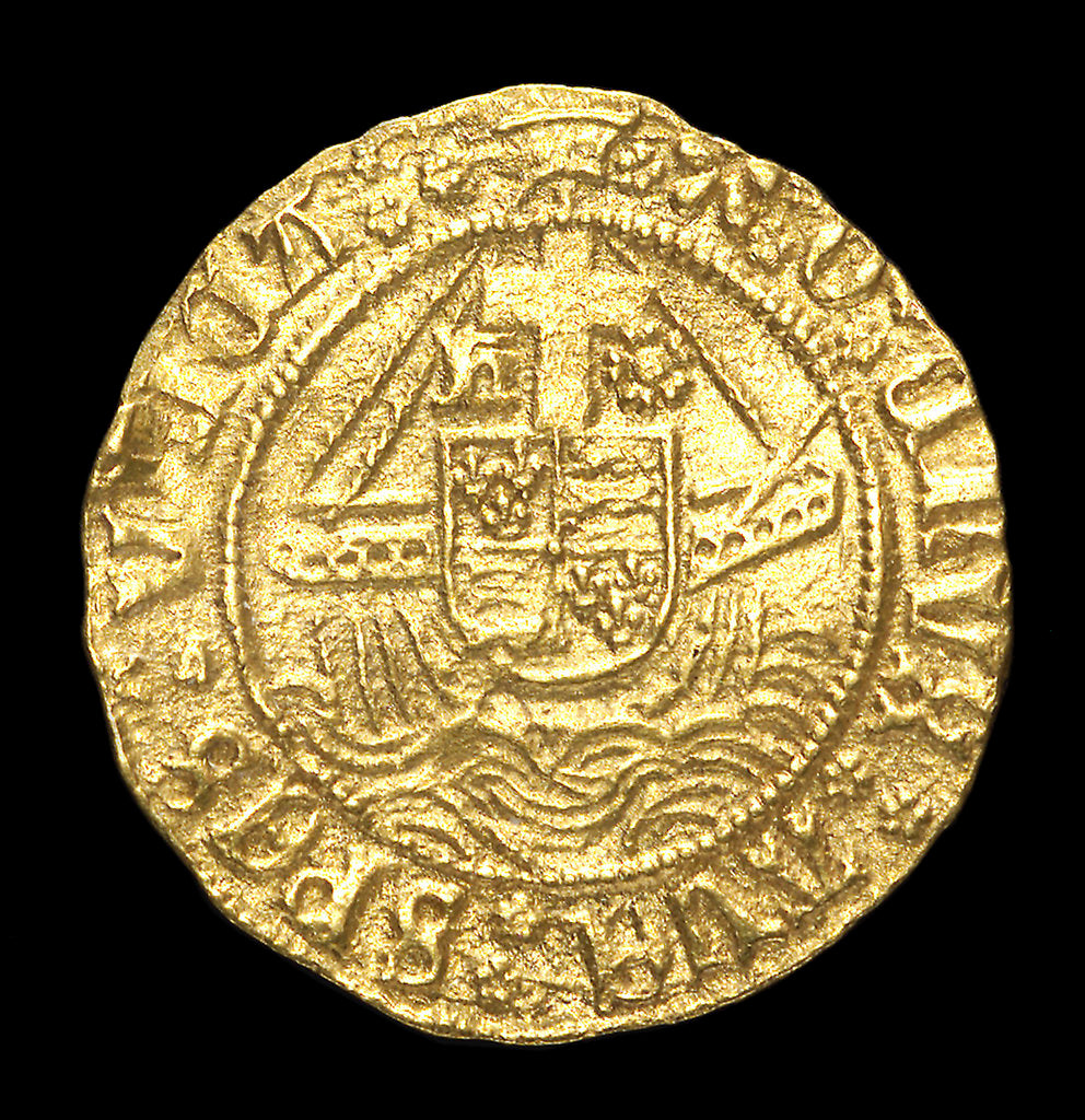 Detail of Coin - half-angel; reverse by unknown