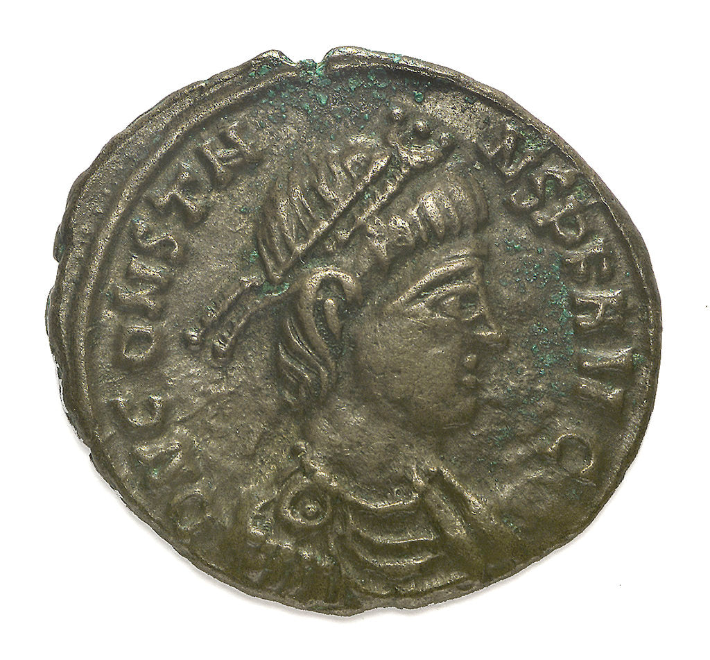 Detail of Classical coin - Nummus; obverse by Aquileia Mint