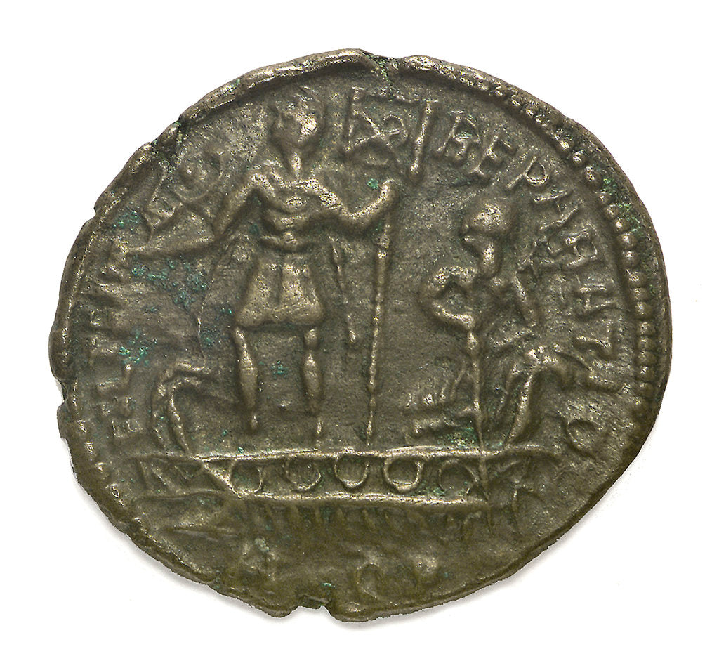 Detail of Classical coin - Nummus; reverse by Aquileia Mint