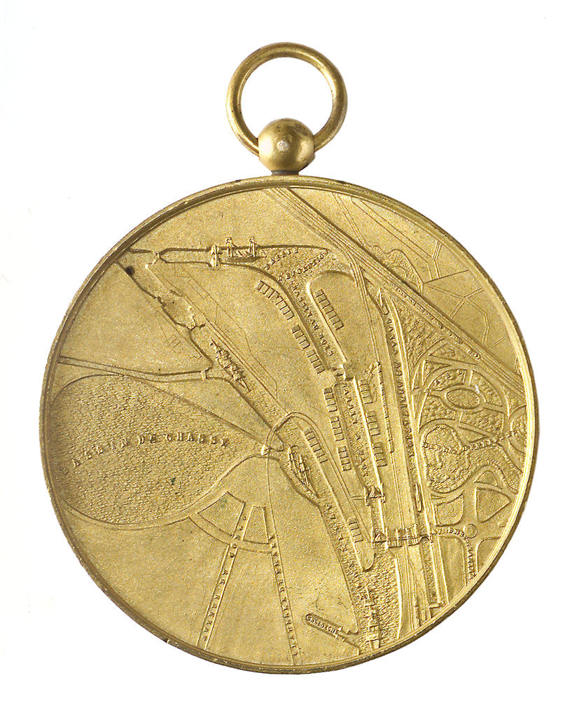 Detail of Medal commemorating the inauguration of the Maritime Installations at Ostend, 1905; reverse by unknown