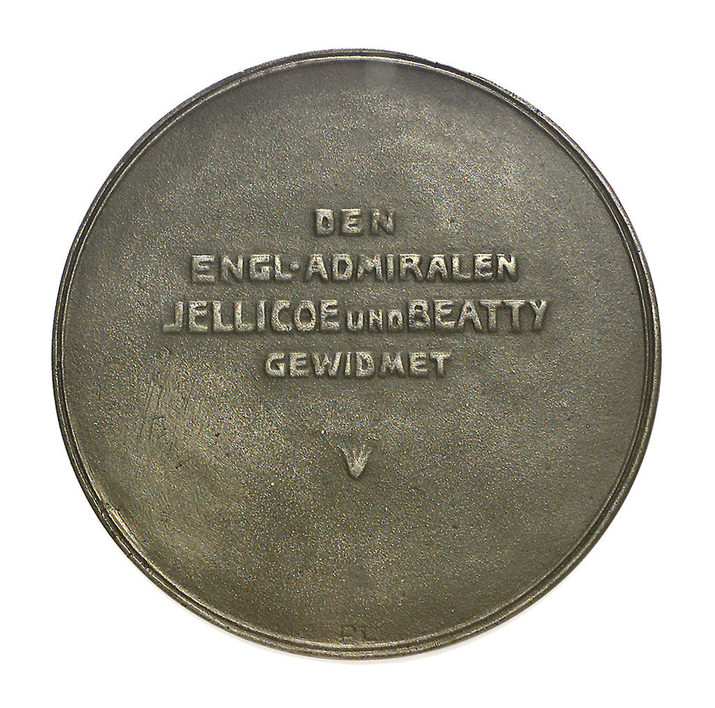 Detail of Medal commemorating the Battle of Jutland, 1916; reverse by P.L. Kuchler