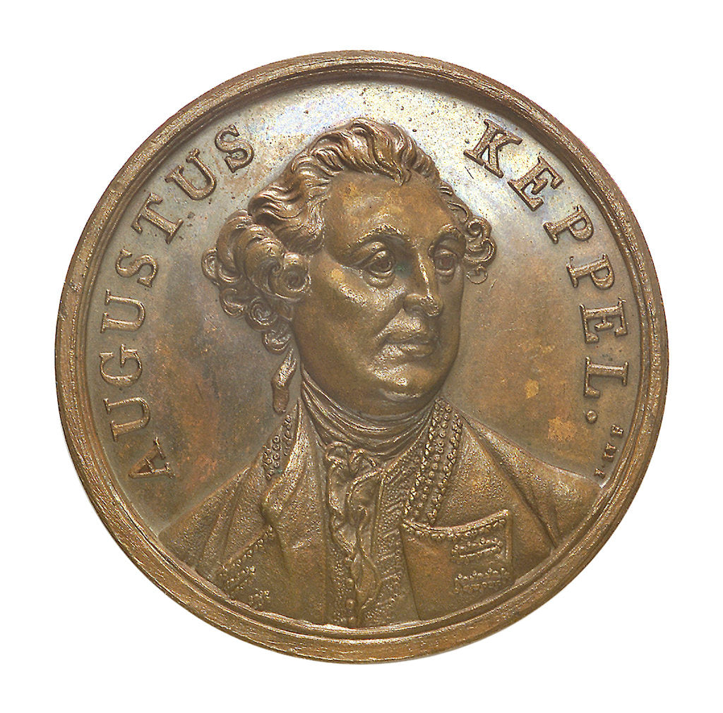 Detail of Medal commemorating Admiral Augustus Keppel (1725-1786); obverse by I.H.