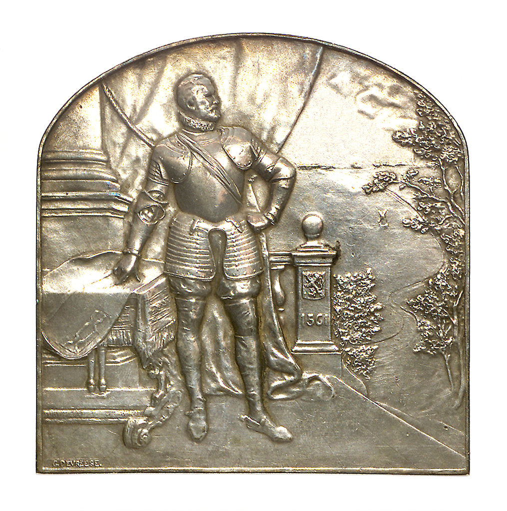 Detail of Medal commemorating the Maritime Installations, Brussels; reverse by G. Devreesa