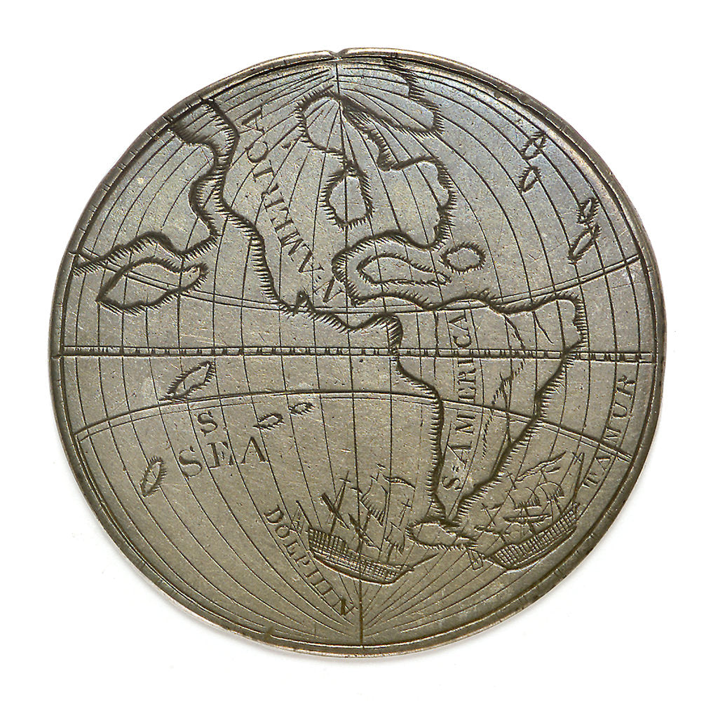 Detail of Byron's voyage around Cape Horn 1764-1766; reverse by unknown