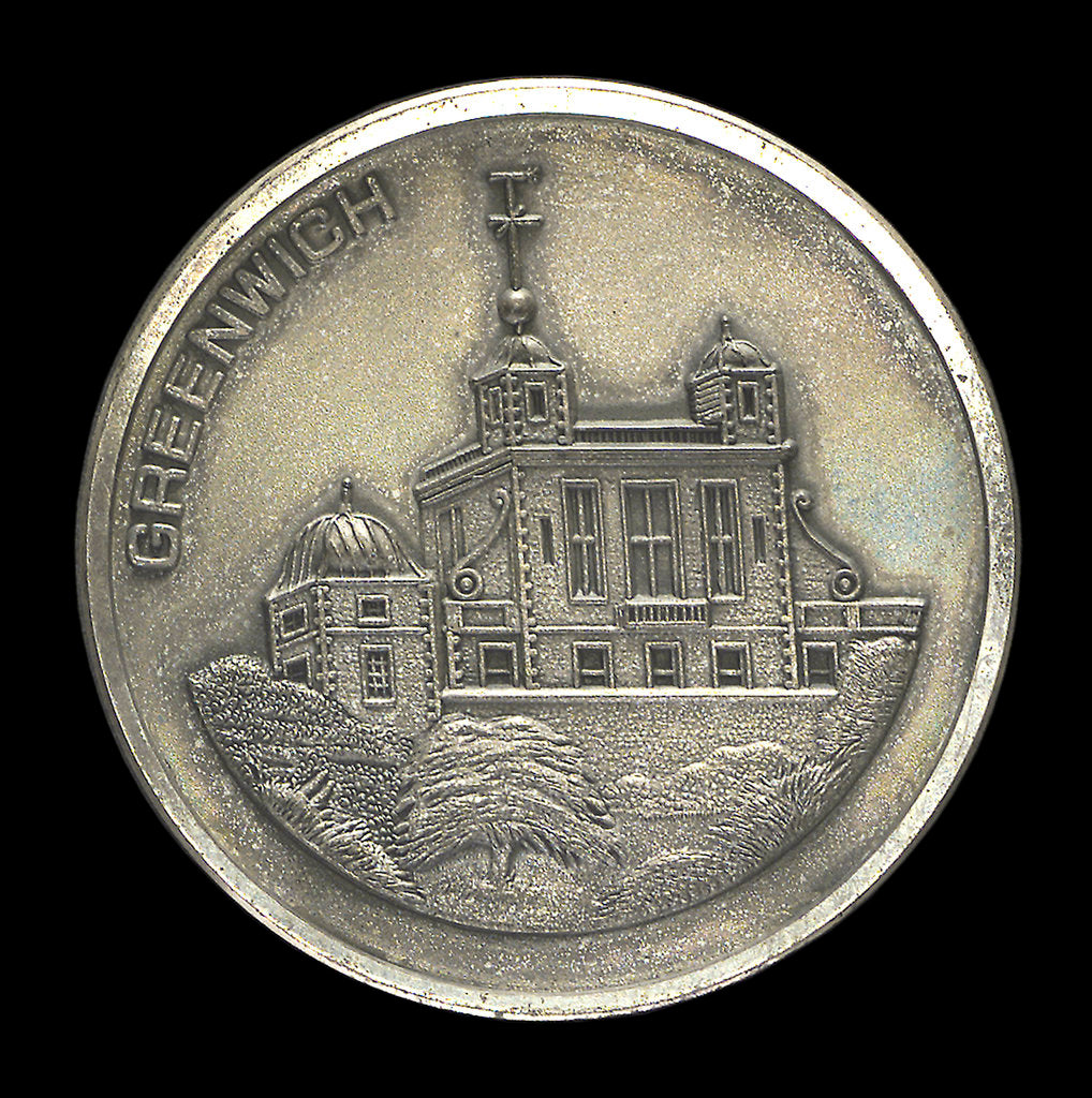Detail of Medal commemorating the Old Royal Observatory, Greenwich; obverse by unknown