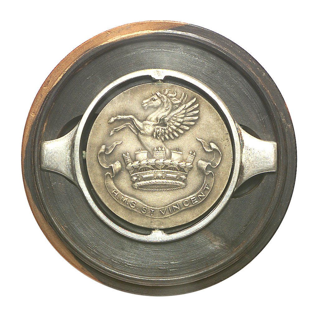Detail of Medal commemorating HMS 'St Vincent'; obverse by Welham Manufacturing Company
