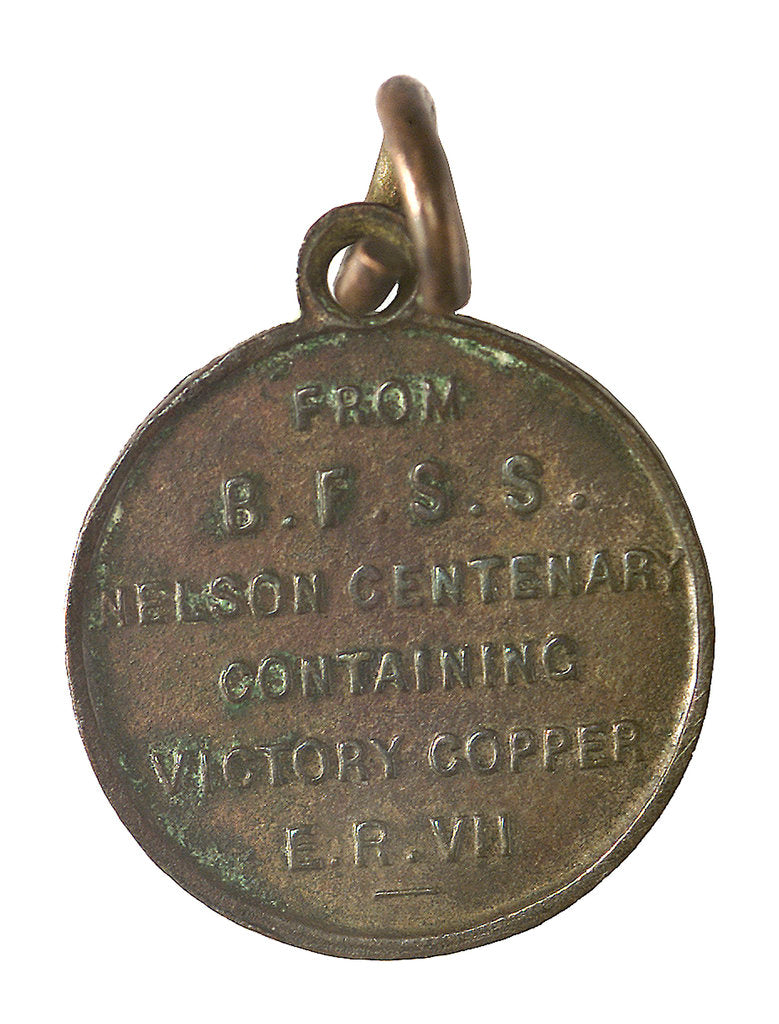 Detail of Medal commemorating the Trafalgar centenary, 1905; reverse by unknown