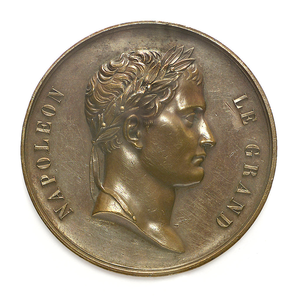 Detail of Medal commemorating Napoleon I and the building of the Arc de Triomphe; obverse by Montagny