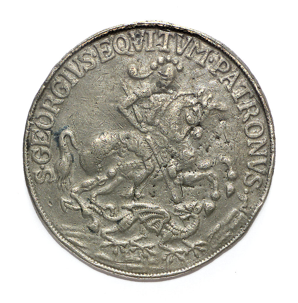 Detail of Commemorative medal depicting St George; obverse by unknown