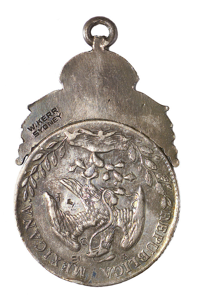 Detail of Coin commemorating HMAS 'Sydney' and SMS 'Emden'; reverse by W. Kerr
